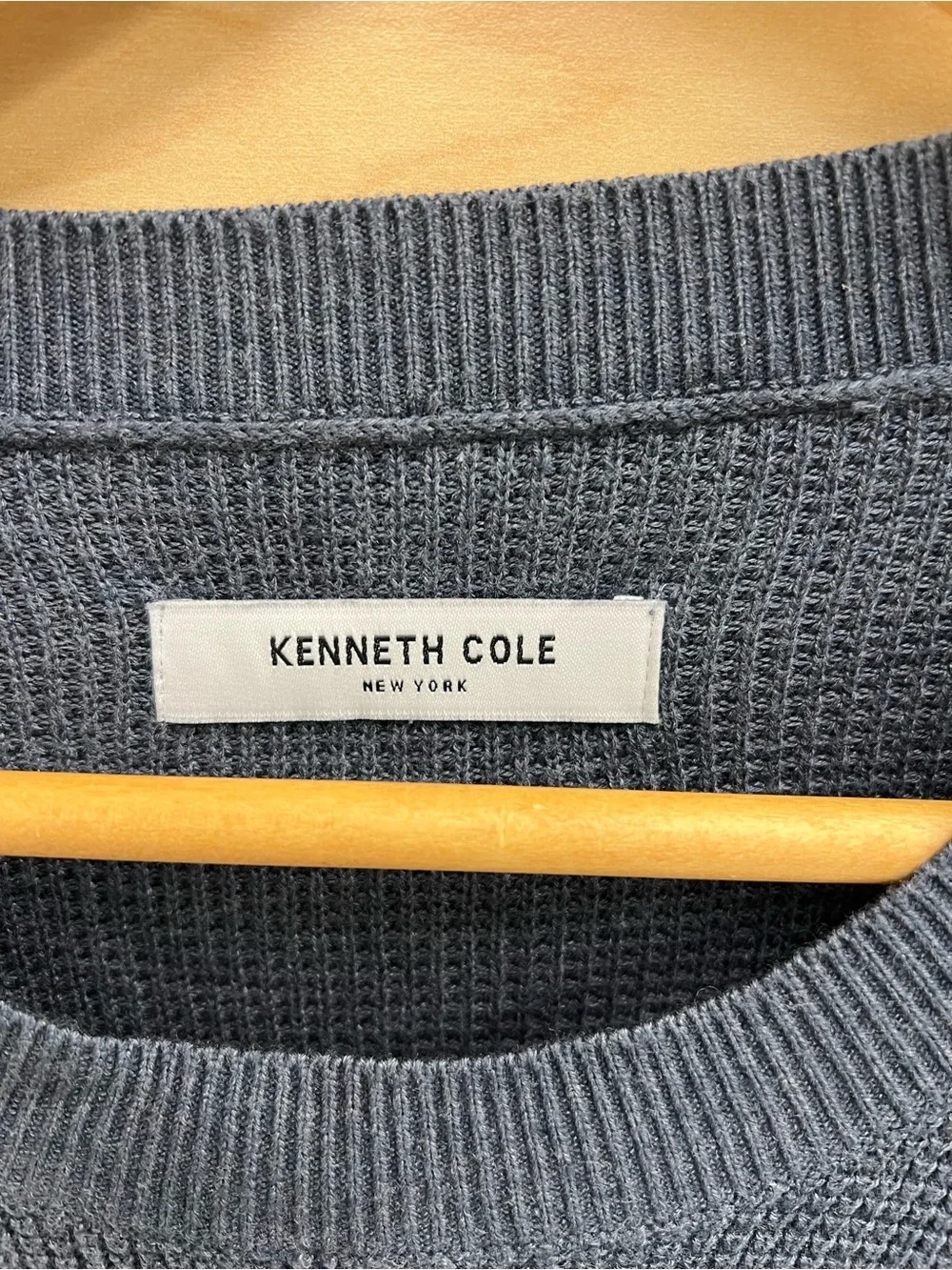 Kenneth Cole Men's Crewneck Sweater in Slate Blue